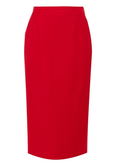 Gonna midi a matita in rosso Alessandra Rich - donna